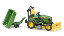 modeliukai traktoriai - Rinkinys Bruder John Deere Mowing The Lawn 62104, geltona/žalia - 3 nuotrauka