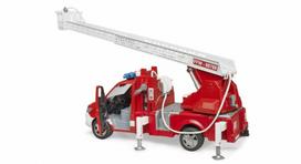 priesgaisrines kopecios - Gaisrinė mašina Bruder Fire Truck Mercedes Benz Sprinter 02673, raudona - 4 nuotrauka