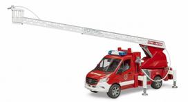 priesgaisrines kopecios - Gaisrinė mašina Bruder Fire Truck Mercedes Benz Sprinter 02673, raudona - 5 nuotrauka