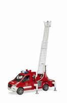 priesgaisrines kopecios - Gaisrinė mašina Bruder Fire Truck Mercedes Benz Sprinter 02673, raudona - 8 nuotrauka