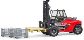 sunkiajai technikai - Sunkioji technika Bruder Forklift Linde HT160 BR-02513, raudona/pilka - 6 nuotrauka