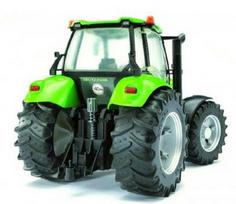 modeliukai traktoriai - Žaislinis traktorius Bruder Tractor Deutz Agrotron X720 03080, juoda/žalia - 3 nuotrauka