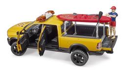 Pirkti Žaislinis automobilis Bruder Ram 2500 Power Wagon Life Guard With Figure 02506, geltona - Photo 4