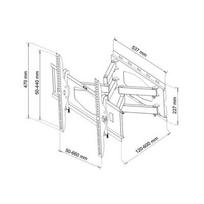 plazma - Televizoriaus laikiklis LCD/LED/PLAZMA TV ART AR-65|32-60''|45kg| vert./horiz. r - 3 nuotrauka