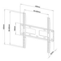 plazma - Televizoriaus laikiklis LCD/LED/PLAZMA TV ART AR-33 | Juodas| 23-55'' | 60kg | V - 3 nuotrauka