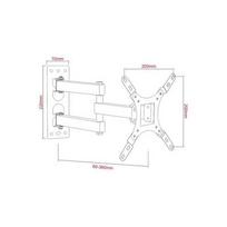 lcd stovas - ART Holder AR-57A to TV LCD/LED 17-42'' 25KG AR-57A reg.vertical/horizontal - 3 nuotrauka