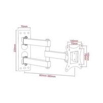 lcd stovas - ART Holder AR-57A to TV LCD/LED 17-42'' 25KG AR-57A reg.vertical/horizontal - 4 nuotrauka