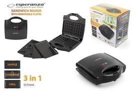 sandwich maker - Esperanza EKT006 Black (Juoda) - 3 nuotrauka