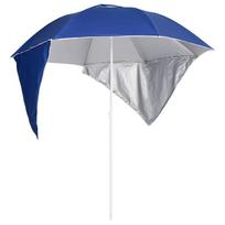 Pirkti vidaXL Paplūdimio skėtis su šoninėmis sienomis, mėlynas, 215cm - Photo 1