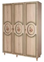Spinta Kalune Design Wardrobe 863 (VI), 135 cm, ąžuolo spalvos/žalia
