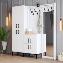 abc design - Kalune Design Salės stovas Berlin ABC - Baltas - 4 nuotrauka
