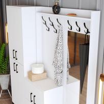abc design - Kalune Design Salės stovas Berlin ABC - Baltas - 5 nuotrauka