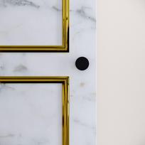 drabuzine - Kalune Design Drabužinė Martin 1 - Baltas, Juodas, Gold - 3 nuotrauka