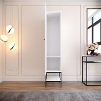 drabuzine - Kalune Design Drabužinė Martin 1 - Baltas, Juodas, Gold - 5 nuotrauka