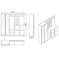 prieskambario baldai - Kalune Design Salės stovas DD9 - AA - 6 nuotrauka
