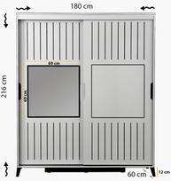 spintos drabuzines - Kalune Design Drabužinė Pasific Home Fuga - 180 Ceviz Dolap - 7 nuotrauka