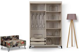 spintos drabuzines - Kalune Design Drabužinė Pasific Home Fuga - 130 Meşe Dolap - 2 nuotrauka