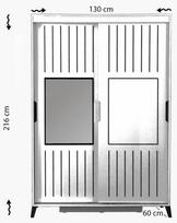 spintos drabuzines - Kalune Design Drabužinė Pasific Home Fuga - 130 Meşe Dolap - 6 nuotrauka