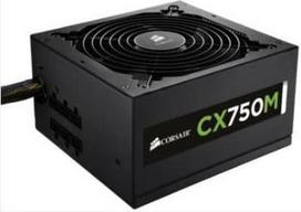 maitinimo blokas 750w - Corsair CX 750W, Modulinis, 80 Plus Bronze, 120mm ventiliatorius - 1 nuotrauka
