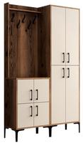 Kalune Design Salės stovas Berlin BA - Walnut, Kreminis