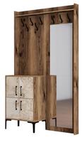 Kalune Design Salės stovas Berlin BC - Walnut, Baltas Marble