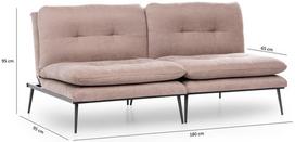 kalune design love - Kalune Design 3-sėdynė sofa-lova Martin Sofabed - Mink GR121 - 9 nuotrauka
