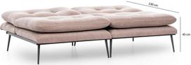 kalune design love - Kalune Design 3-sėdynė sofa-lova Martin Sofabed - Mink GR121 - 10 nuotrauka
