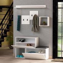 prieskambario baldai - Kalune Design Salės stovas Holdon - Baltas - 3 nuotrauka