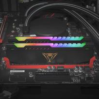2x8 ddr4 - PATRIOT Viper Steel RGB DDR4 16GB 2x8GB 3200MHz w/ Black heatshield Dual Kit - 6 nuotrauka