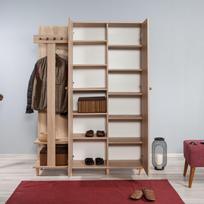 azuolas sonoma lentyna - Kalune Design Salės stovas GARMANTO 135-220 - 7 nuotrauka