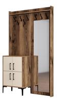 Kalune Design Salės stovas Berlin BC - Walnut, Kreminis