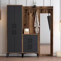 abc design - Kalune Design Salės stovas Berlin ABC - Walnut, Anthracite - 2 nuotrauka