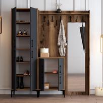 abc design - Kalune Design Salės stovas Berlin ABC - Walnut, Anthracite - 4 nuotrauka