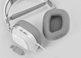 corsair ausines - Corsair HS80 RGB White (Baltos) - 5 nuotrauka