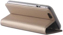 huawei mate 10 pro deklas - Forever "Smart Magnetic Fix Book Case Huawei Mate 10 Pro" Gold - 3 nuotrauka