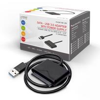 2 usb power adapteris - Laidas Savio AK-39 SATA III Adapter For 3.5″/2.5″ Drives - 5 nuotrauka