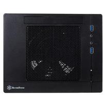 korpusas silverstone - SilverStone Sugo 05 USB 3.0 x2,  Mic x1, Spk x1, black, SFF - 2 nuotrauka