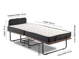 kalune design love - Kalune Design Niron XL, 90x200 cm, juoda - 5 nuotrauka