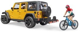 automobiliu jeep - Žaislinis automobilis Bruder Jeep Wrangler, geltona/pilka - 3 nuotrauka