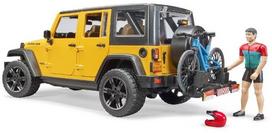 automobiliu jeep - Žaislinis automobilis Bruder Jeep Wrangler, geltona/pilka - 4 nuotrauka