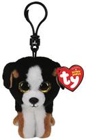 TY Beanie Boos pliušinis pakabukas juodai baltas šuo ROSCOE 9cm, TY35239