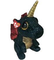 TY Beanie Boos pliušinis drakonas su ragu GRINDAL 15cm, TY36321