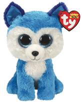 TY Beanie Boos pliušinis mėlynas haskis PRINCE 15cm, TY36310