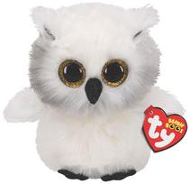 TY Beanie Boos pliušinė balta pelėda AUSTIN 23cm, TY36480