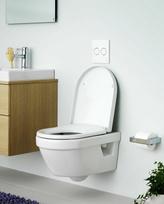 gustavsberg klozet - Unitazas Gustavsberg 5G84 Hygienic Flush 5G84HR01, su dangčiu, 370x530 mm - 3 nuotrauka