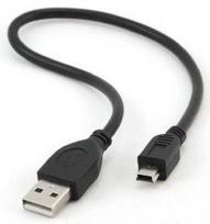 Gembird Cable USB to USB-mini Black 0.3m
