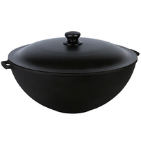 KAZANAS WOK 12 l su aliuminiu dangčiu