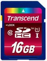 Atminties kortelė Transcend SDHC 16GB CL10 UHS1