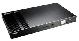mini itx korpusas - Akasa Galileo TU 1U Case Black - 1 nuotrauka