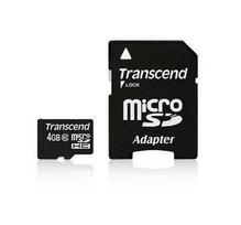 microsdhc - Atminties kortelė Transcend microSDHC 4GB CL10 + Adapteris - 3 nuotrauka